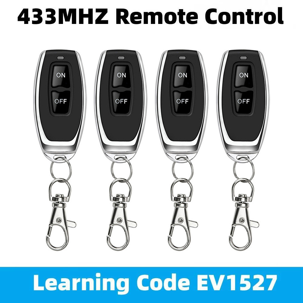 Universal Remote Smart Home - 433MHz 学習リモコン RF リモコン学習コード EV1527 スマートホーム送信機車のゲートガレージドア警報キー