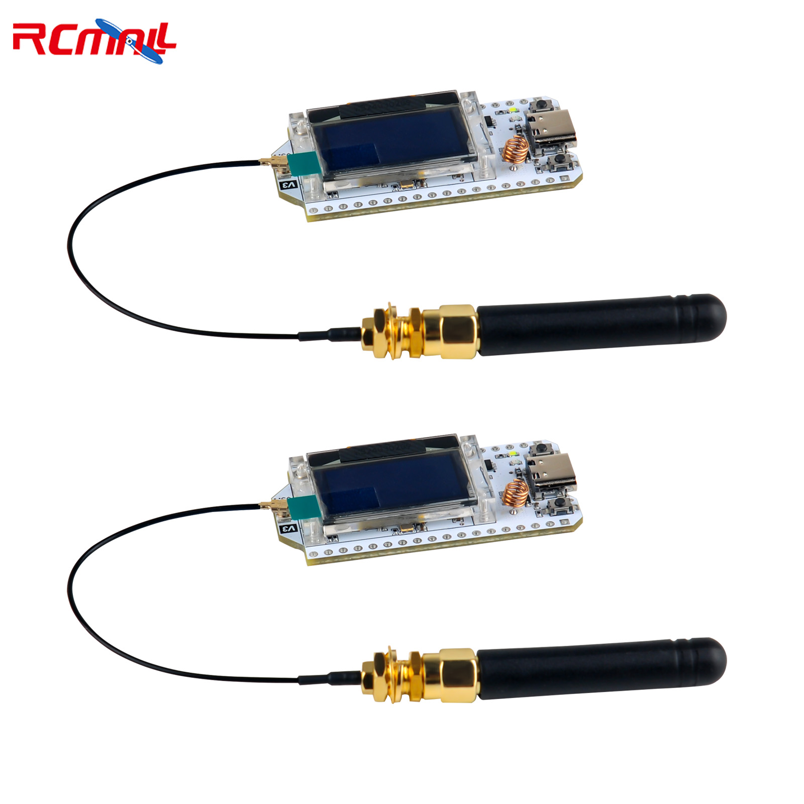 Smart Home Kit - Lora32-インテリジェントホーム用の開発ボードキット,oledディスプレイ,btとwifi,arduino,iot,sx1262,v3,868mhz,915mhz,0.96インチ,2個