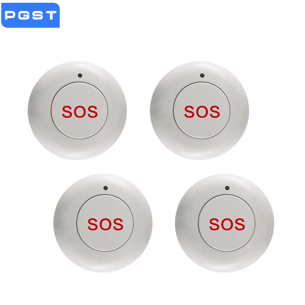 Smart Home Ecosystems - ワイヤレス SOS ボタンスマートホームゲートセキュリティドアベルパニック緊急ボタン 433MHz 家庭用盗難警報システム用