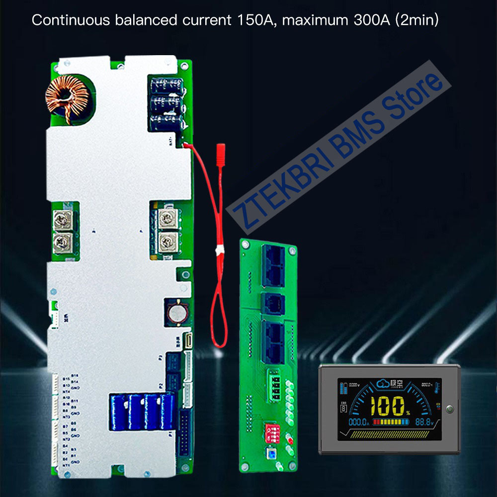 Smart Home Energy - JKBMSアクティブバランサー家庭用蓄電池Lifepo4スマートBMS LCDスクリーン付きBluetooth対応 16S 100A 150A 200A