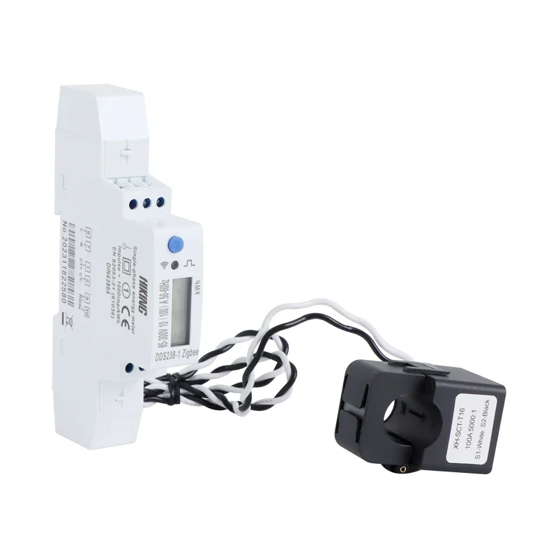 Smart Home Switch - 2026クランプCT 100A ホームアシスタント対応 Zigbeeタイプ単相スマートエネルギーメーター Zigbeeスイッチ