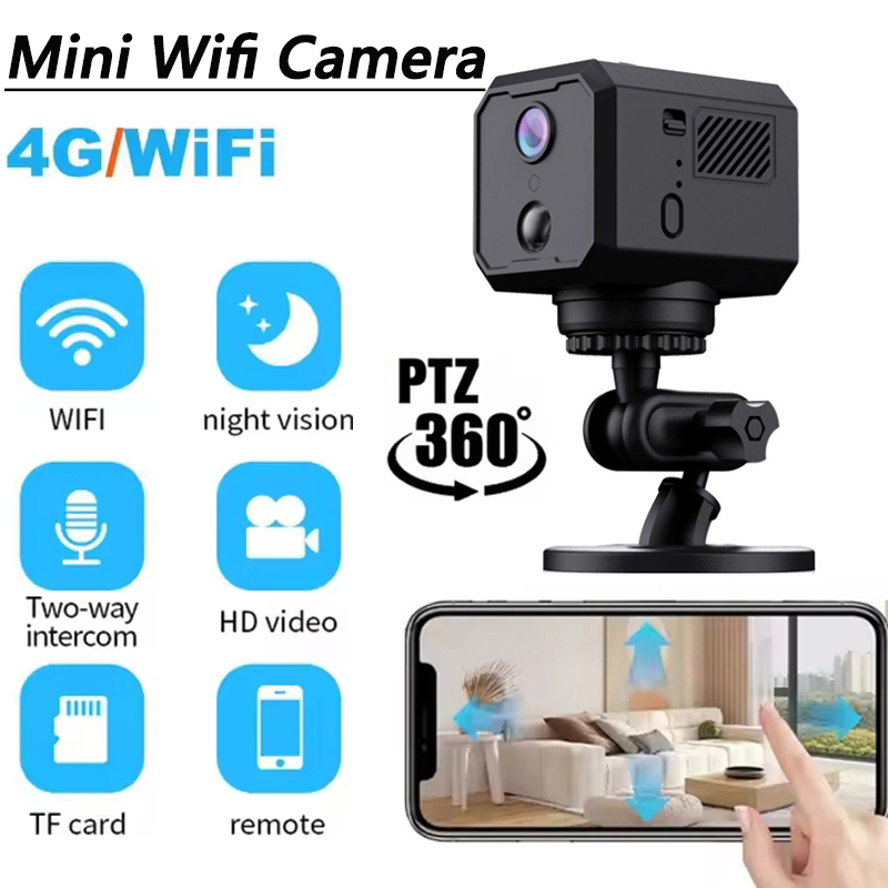 Smart Home Kamera Outdoor - 360° PTZ スマートホームセキュリティ保護ミニWiFiカメラウェブカメラ検知ナイトビジョン監視CCTV屋外ボディカメラ