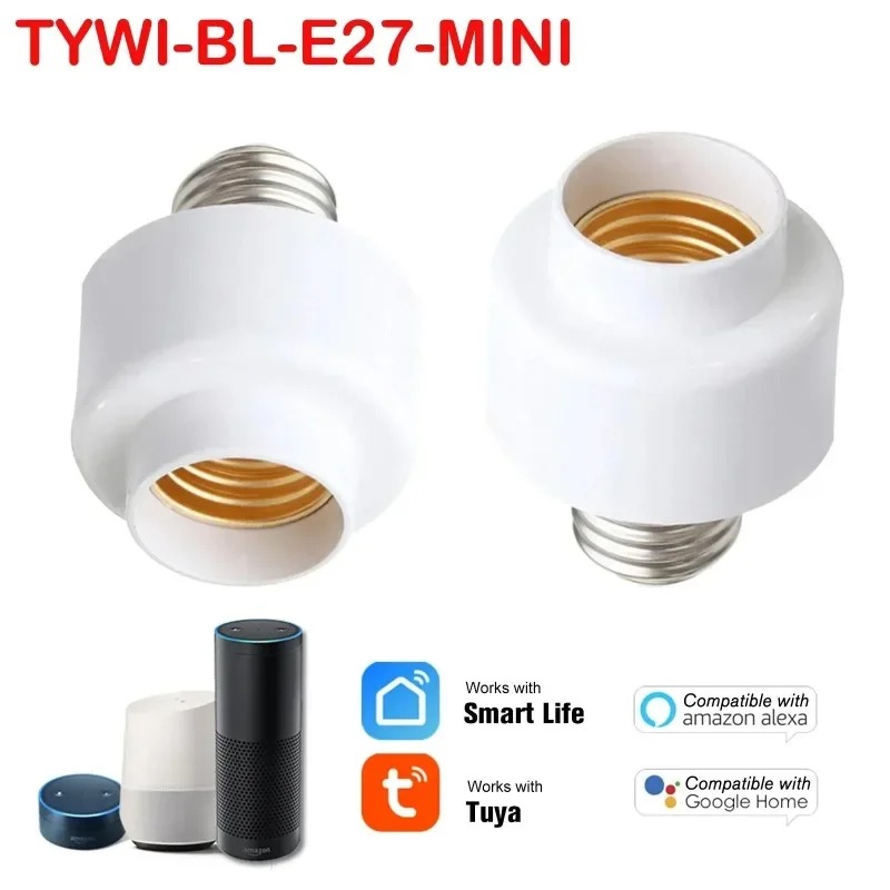 Alexa Compatible Bulb - Tuya WIiFi BL E27 ソケットスマートランプホルダーベース電球アダプターキッチン寝室のライトスイッチ Alexa