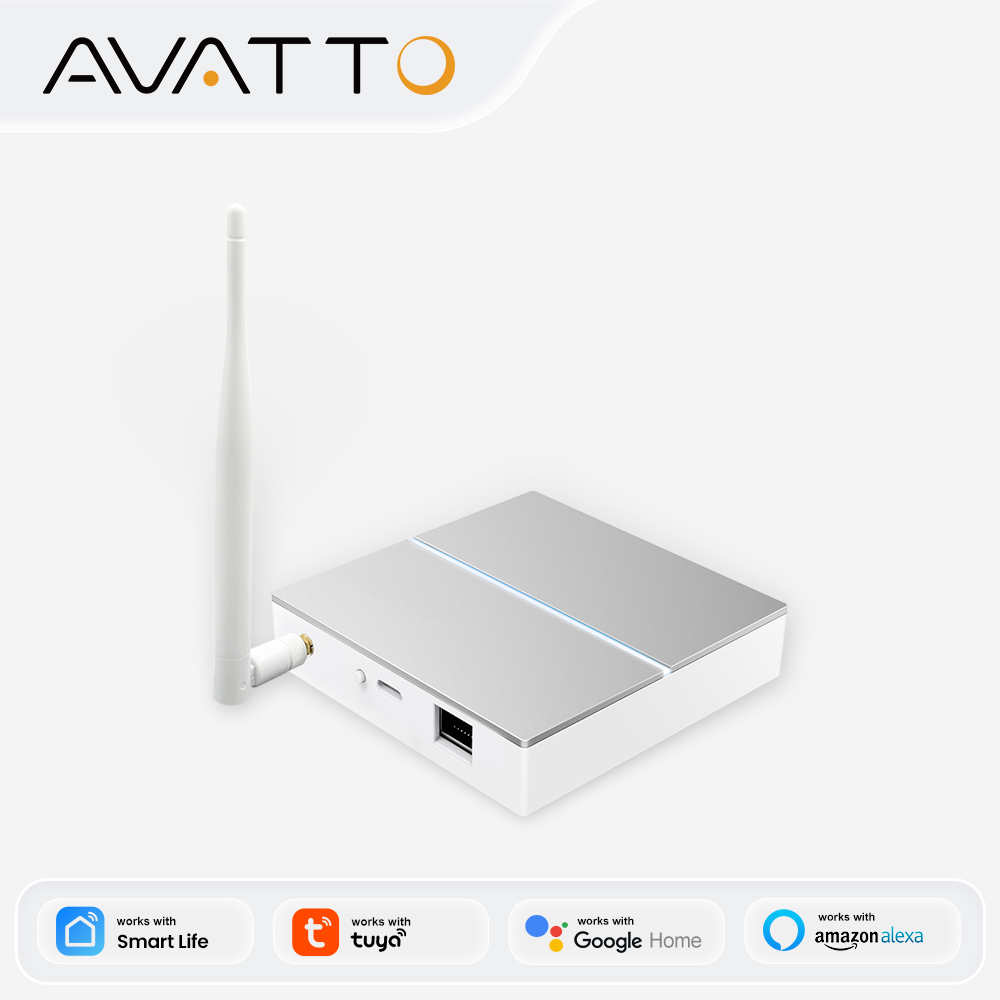 Smart Home Bridge - AVATTO Tuya ZigBee ゲートウェイ アンテナ付き スマート