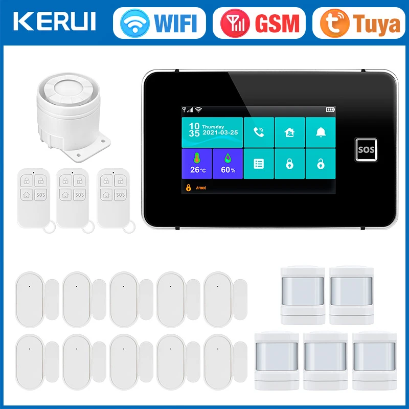 Smart Home Ecosystems - KERUI G60B WIFI GSM 警報システム 4.3