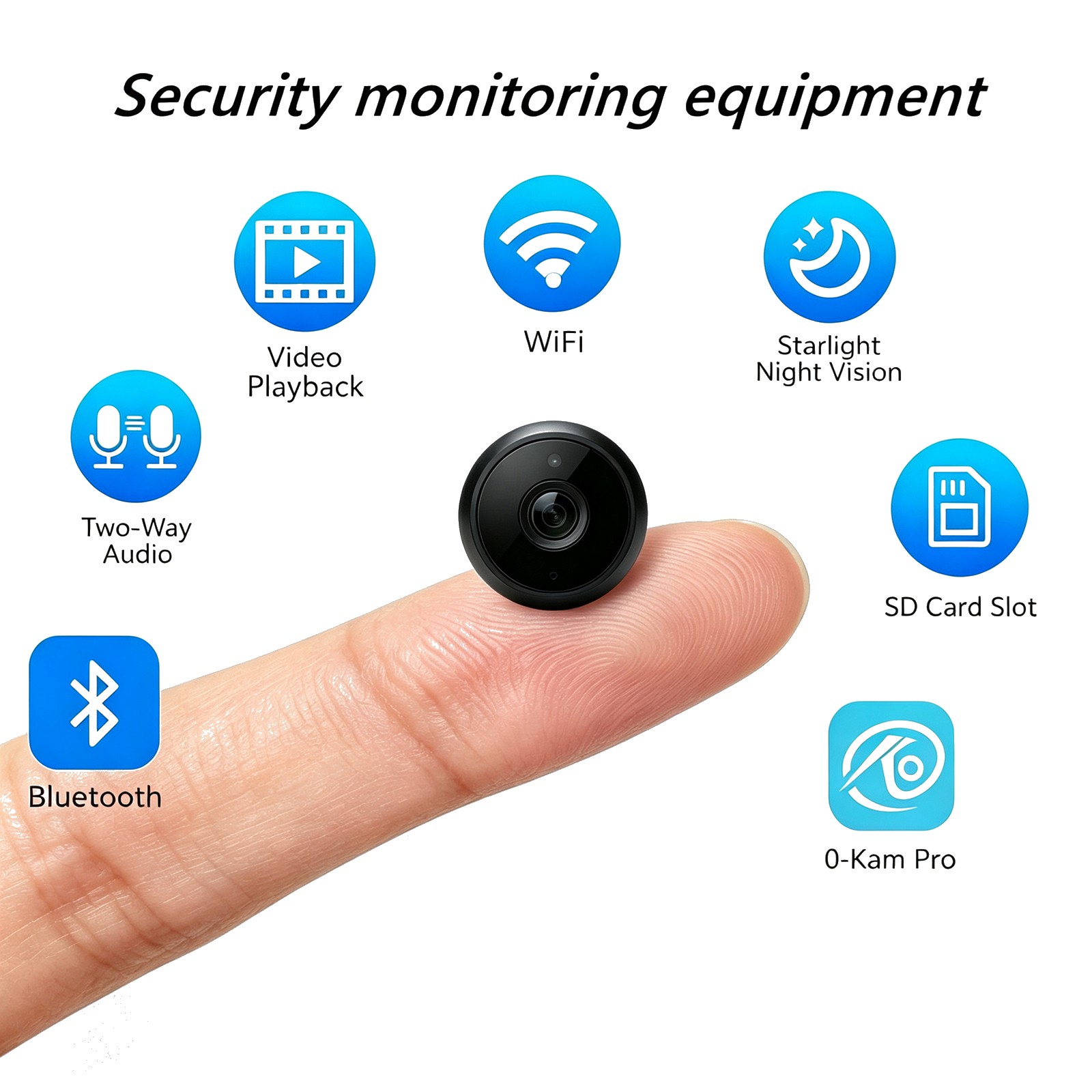 Smart Home Kit - BU4 家庭用屋内セキュリティ監視キット：高画質ナイトビジョンスマートカメラ + ミニNVR（ネットワークビデオレコーダー）