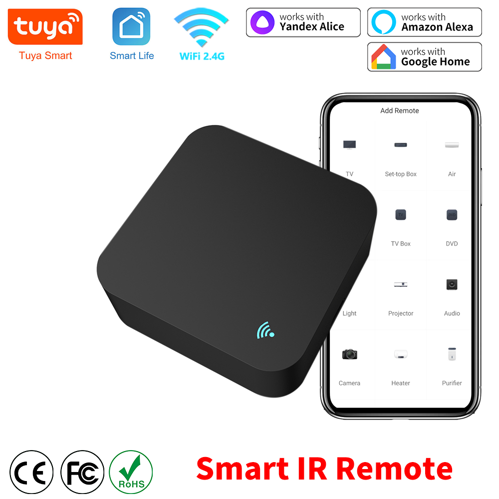 Smart Ir Remote Controller - ユニバーサルリモコン,スマートホーム,wifi,赤外線,Tuya,スマートホーム,テレビ,DVD,サーボー,ac,amz,alexa,GoogleHomeで動作