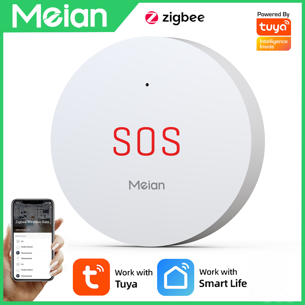 Smart Home Ecosystems - Zigbee-緊急ボタンセキュリティシステム,ワイヤレスホームアラームシステム,Smart Life/Tuyaアプリとハブで動作