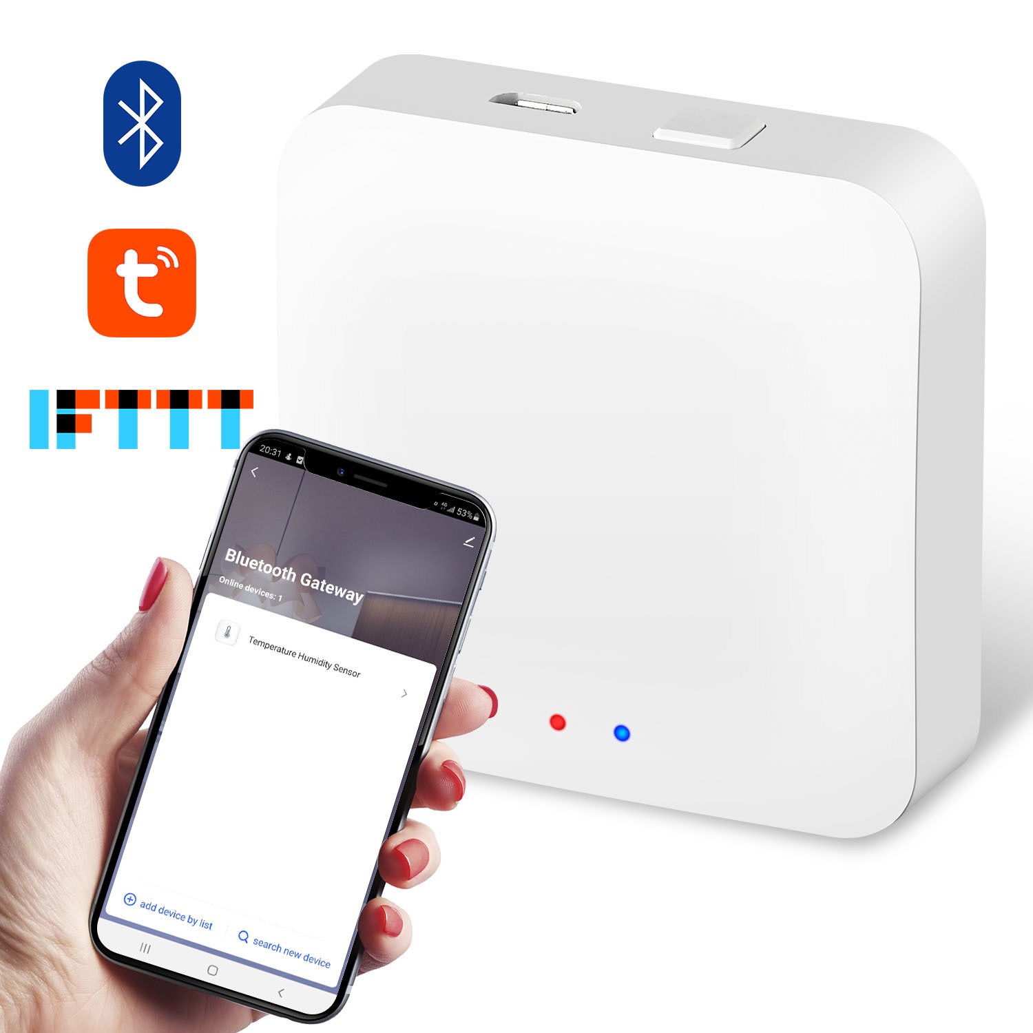 Smart Home Bridge - Tuya ZigBeeマルチモードゲートウェイハブ スマートホーム WiFiブリッジ Bluetoothメッシュ スマートライフ