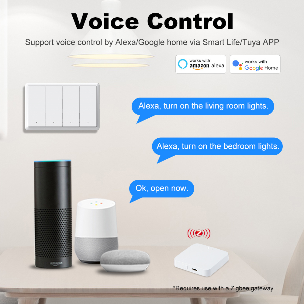 マンホットスマートzigbeeスイッチ、ニュートラル配線不要 - Smart Home Switch のレビューと価格