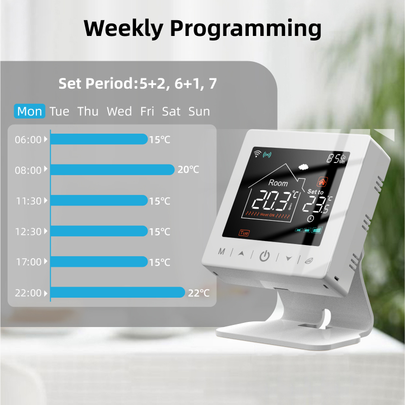 スマートホームWiFiサーモスタットTuya RFワイヤレス - Universal Remote Smart Home のレビューと価格