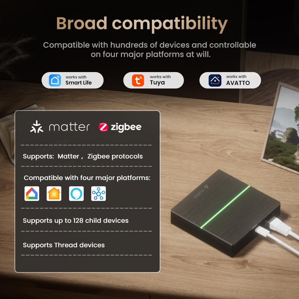 AVATTO Matterスマート有線ゲートウェイハブ Zi - Smart Home Bridge のレビューと価格