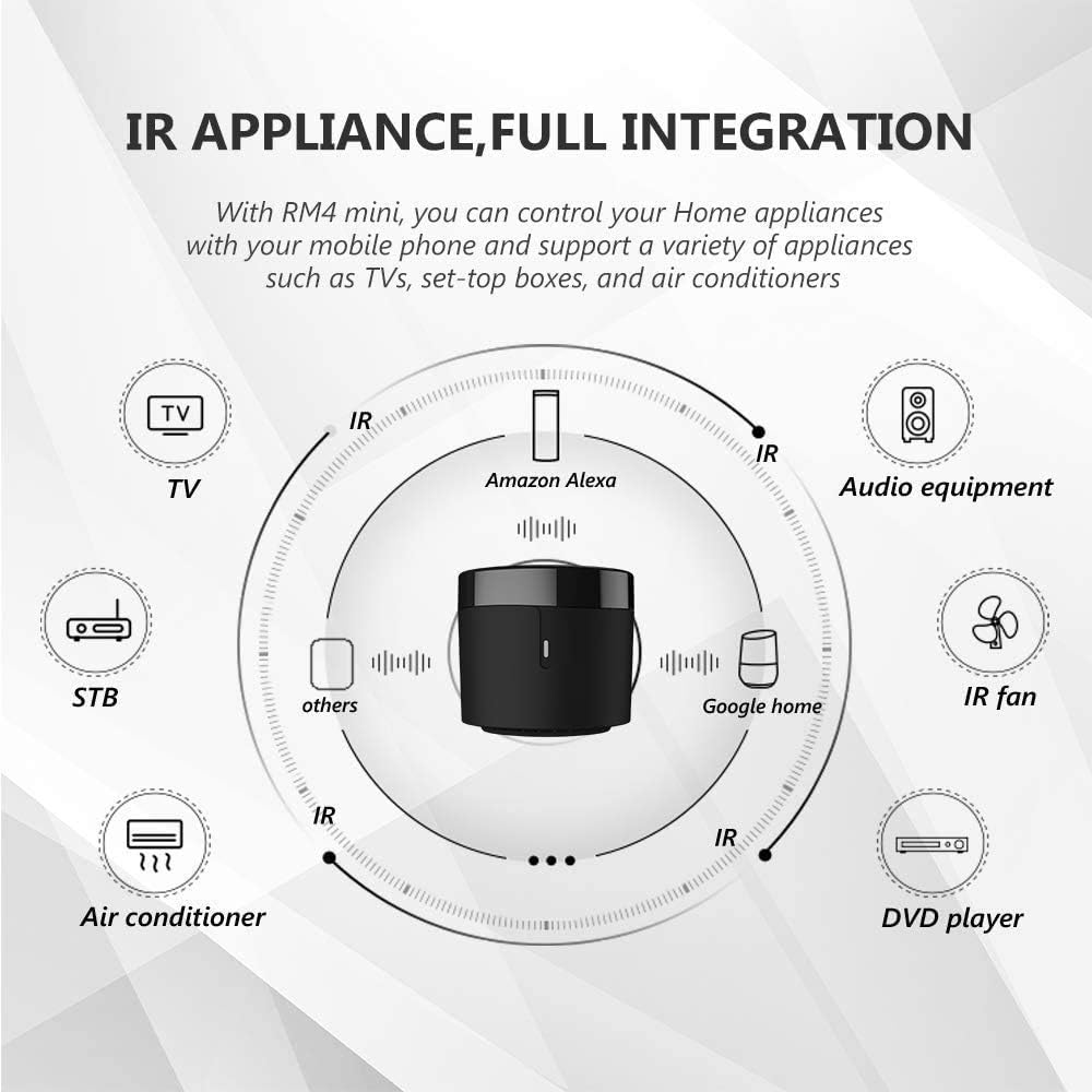 Broadlink Rm4 ミニスマートリモコン 赤外線ユニ - Universal Remote Smart Home のレビューと価格