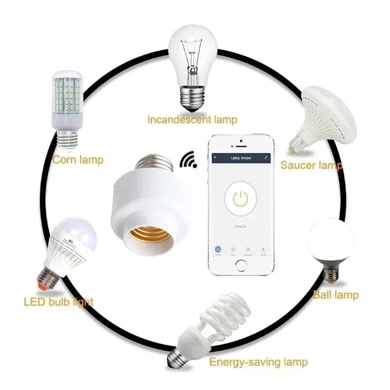 Tuya WIiFi BL E27 ソケットスマートランプホ - Alexa Compatible Bulb のレビューと価格