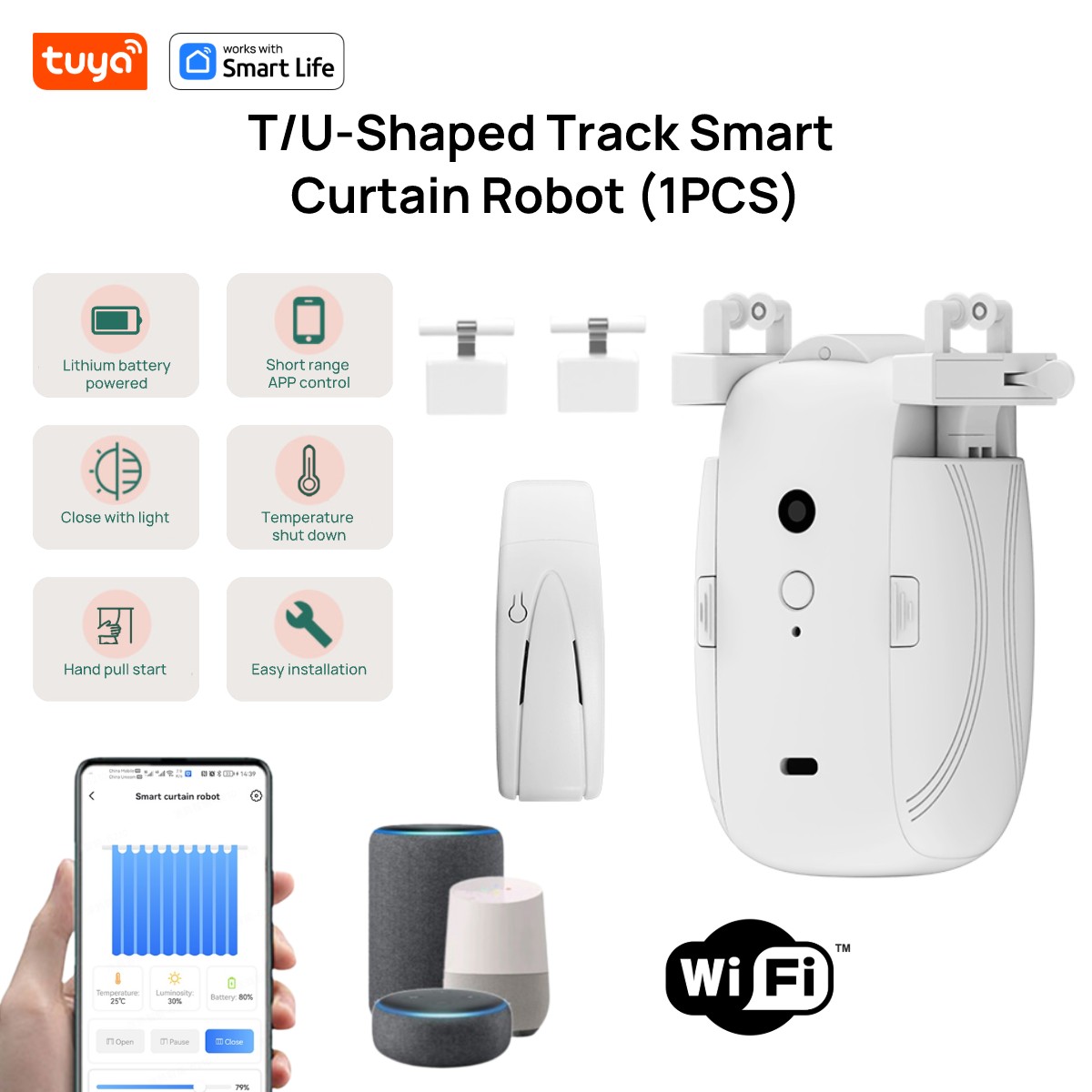 Tuya スマート WiFi カーテンロボット (ハブ付き  - Smart Ir Remote Controller のレビューと価格