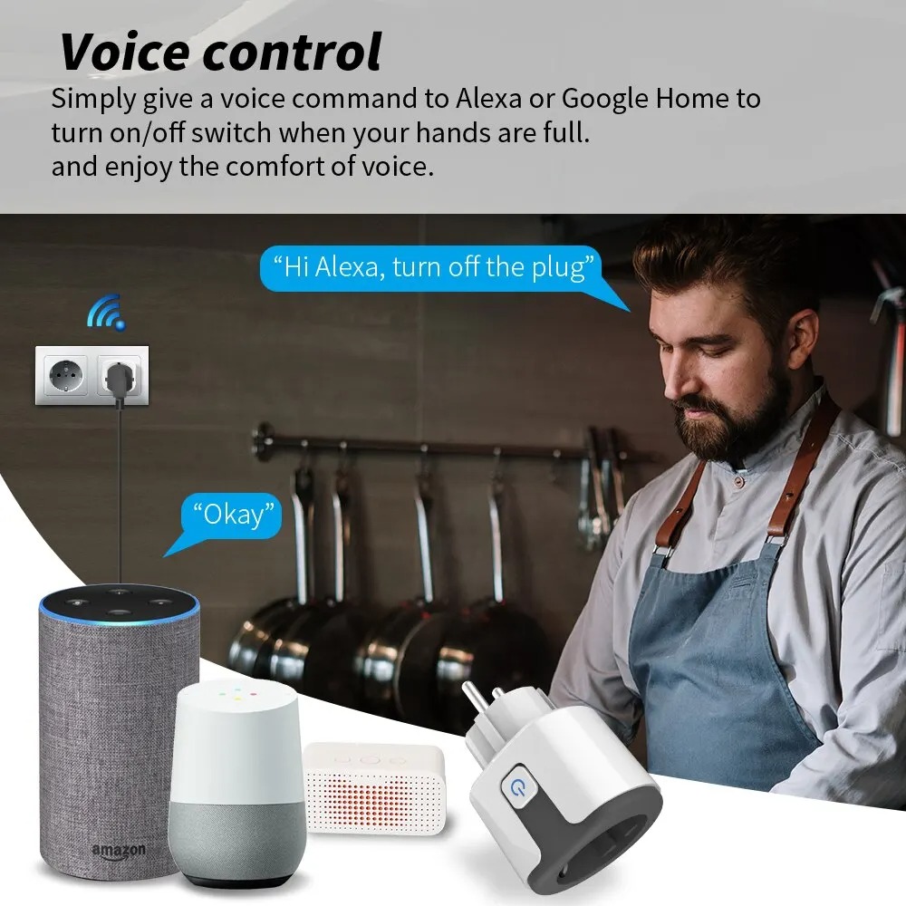 WiFi EUスマートソケットプラグ、Tuyaアプリ対応、コ - Smart Ir Remote Controller のレビューと価格