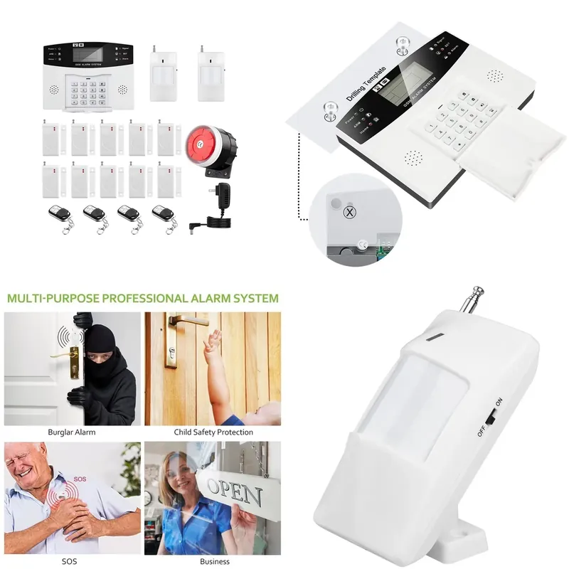 住宅盗難警報キット自動ダイヤル 120dB サイレンリモコン - Smart Home Kit のレビューと価格