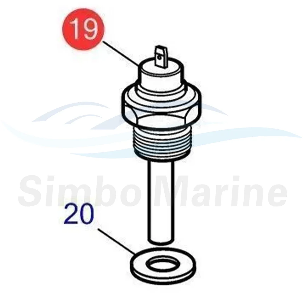 3/8 インチ温度センサー送信機ボルボペンタ D1 D2 D - Temperature Sensor のレビューと価格