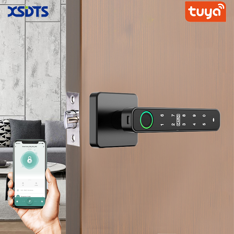 XSDTS Tuya ハンドル指紋キーカードデジタルスマート - Smart Home Technology のレビューと価格