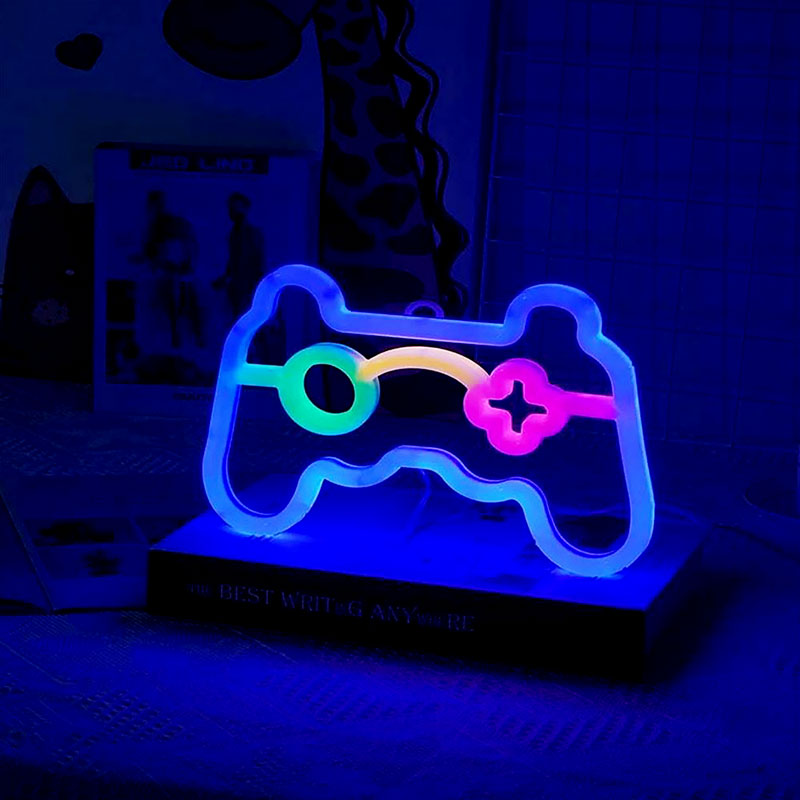 LEDゲームコントローラーネオンサイン、耐衝撃性PVC素材、 - Smart Home Poster のレビューと価格