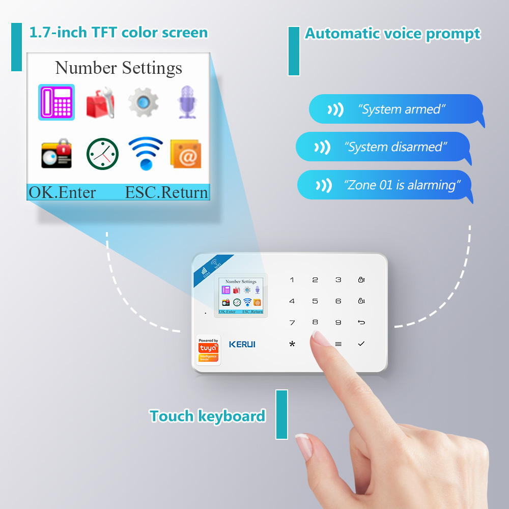 KERUI W181 警報システム Secutrity ホー - Smart Home Ecosystems のレビューと価格