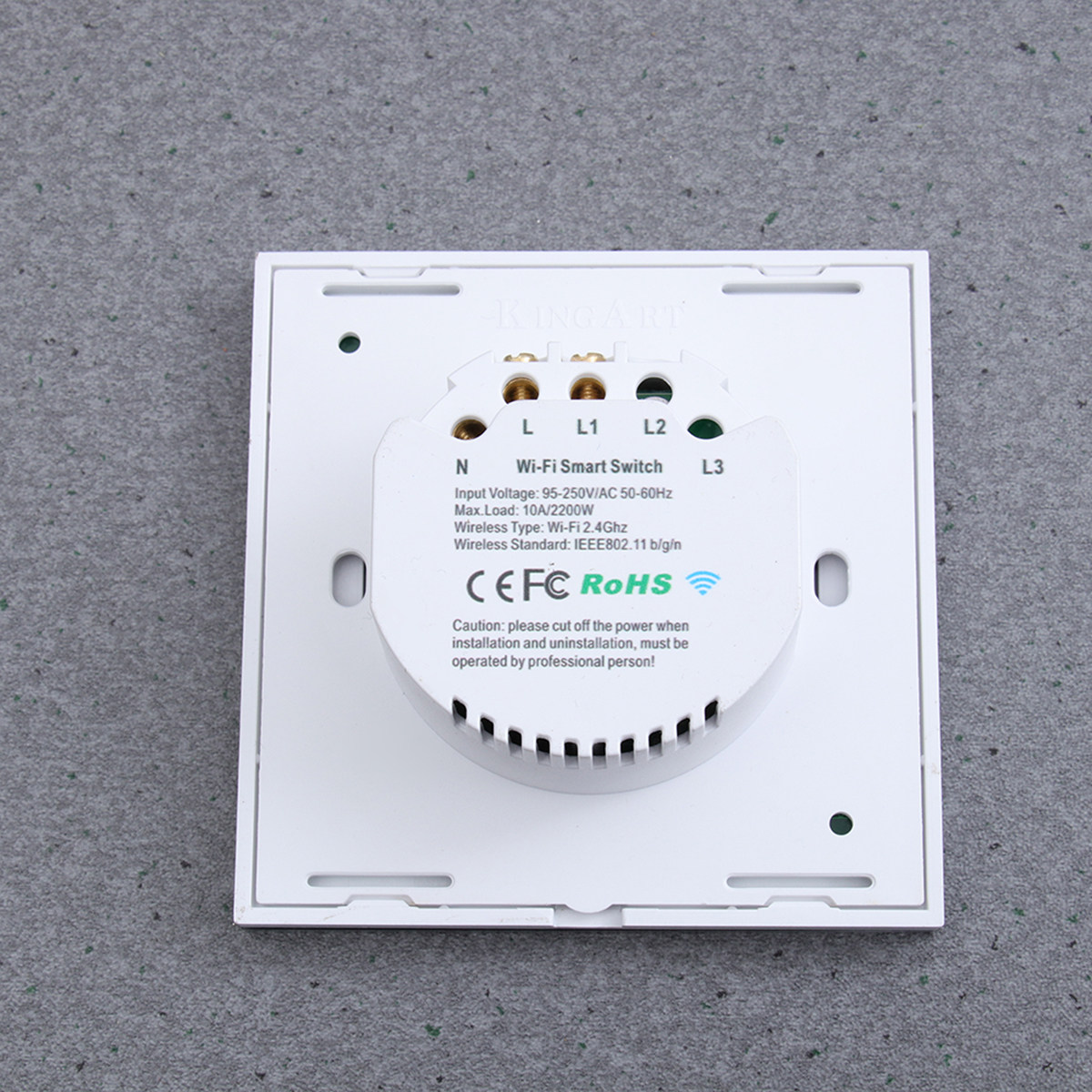 WiFiタッチスイッチパネル 1連 ホワイト 強化ガラス ワ - Smart Home Panel のレビューと価格