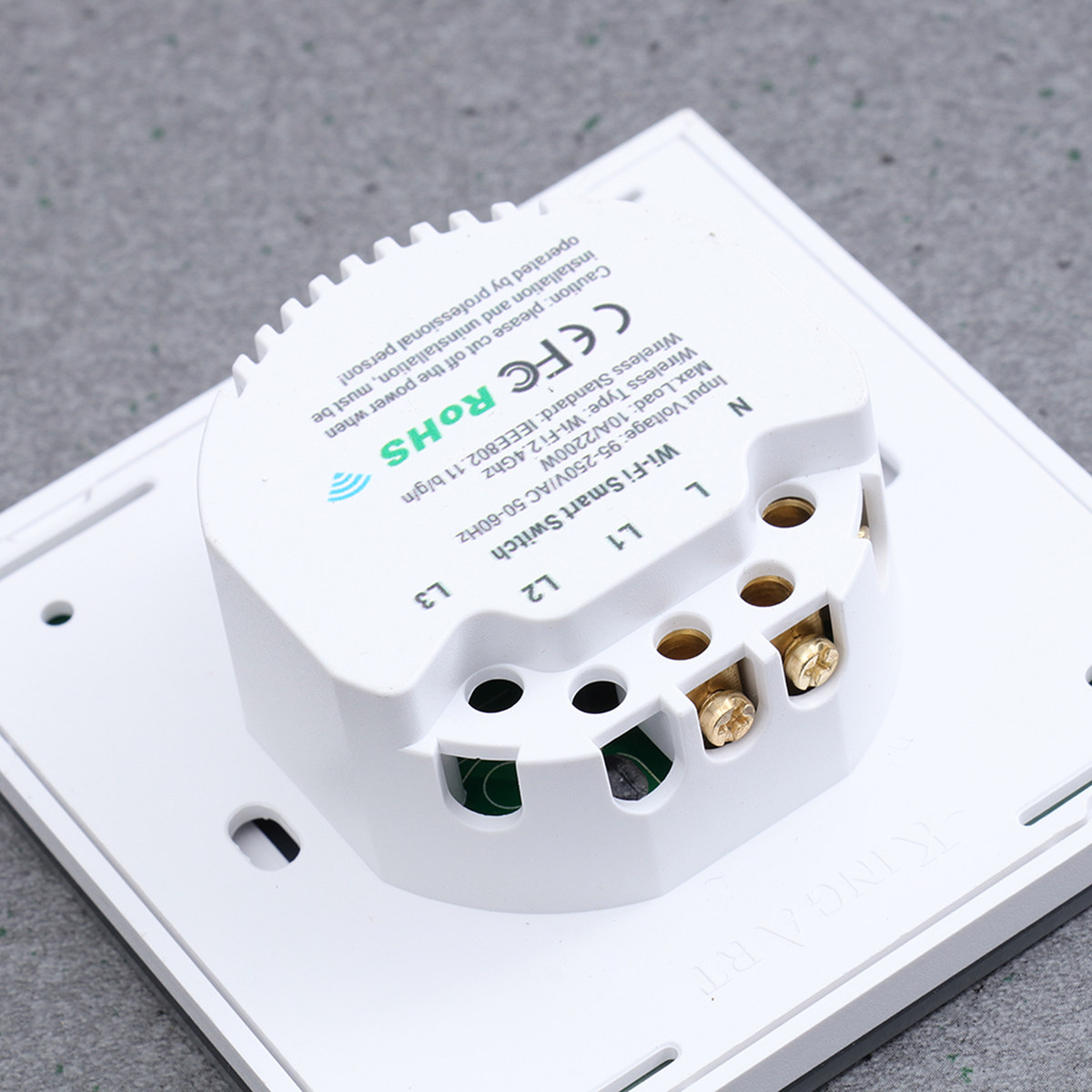 WiFiタッチスイッチパネル 1連 ホワイト 強化ガラス ワ - Smart Home Panel のレビューと価格