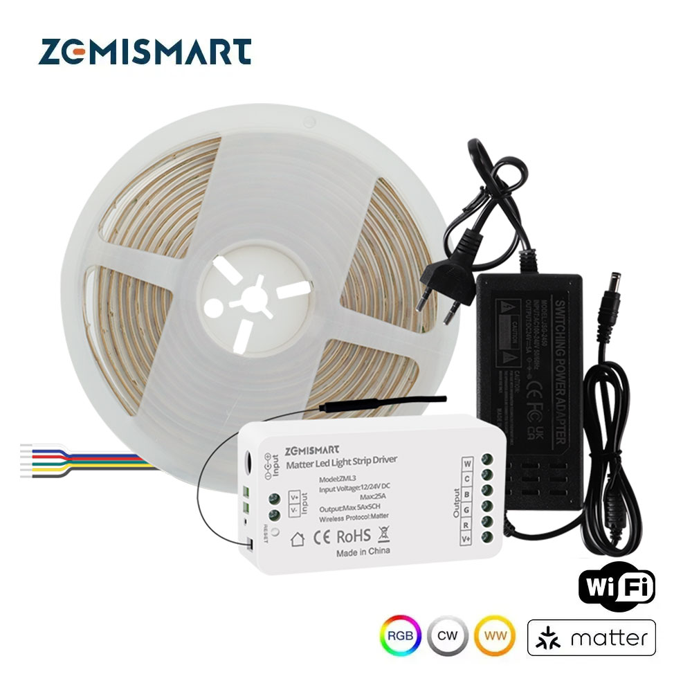 Zemismart-穂軸LEDストリップライト,rgbcw, - Alexa Compatible Bulb のレビューと価格