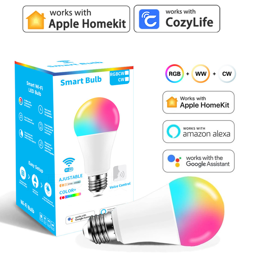 HomeKit LEDスマートランプ,e27,rgb,sir - Alexa Compatible Bulb のレビューと価格