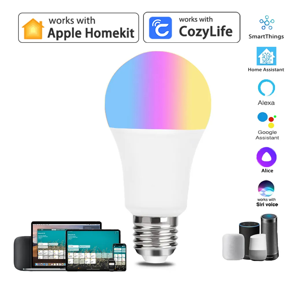 HomeKit LEDスマートランプ,e27,rgb,sir - Alexa Compatible Bulb のレビューと価格