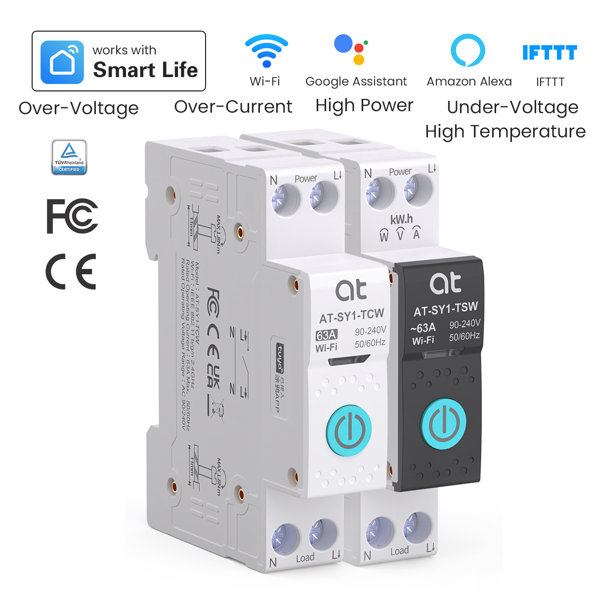 Tuya WiFi サーキットブレーカー スマート 1P+N - Smart Home Voice Control のレビューと価格