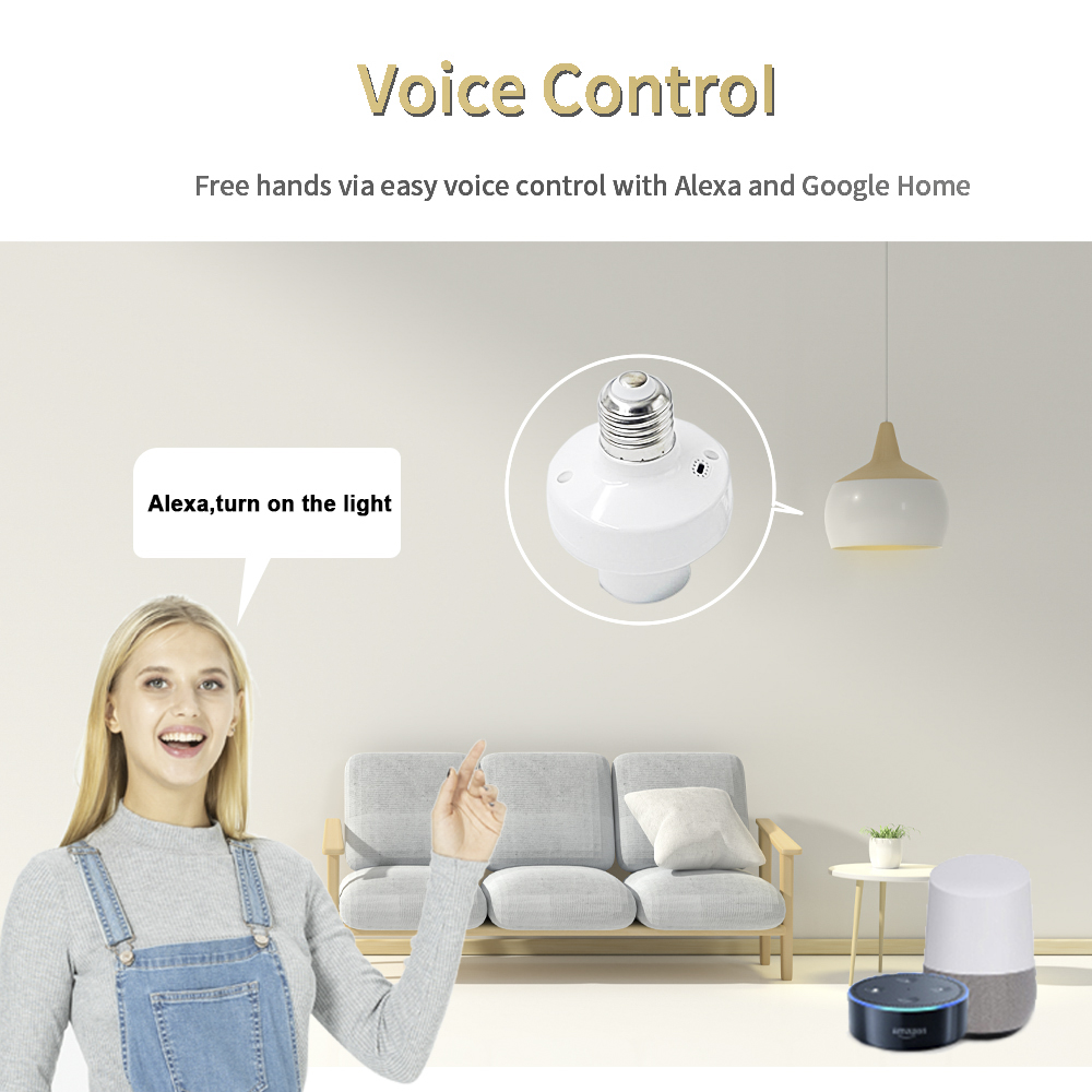 EWelink E27 ランプホルダーリモート WiFi A - Alexa Compatible Bulb のレビューと価格