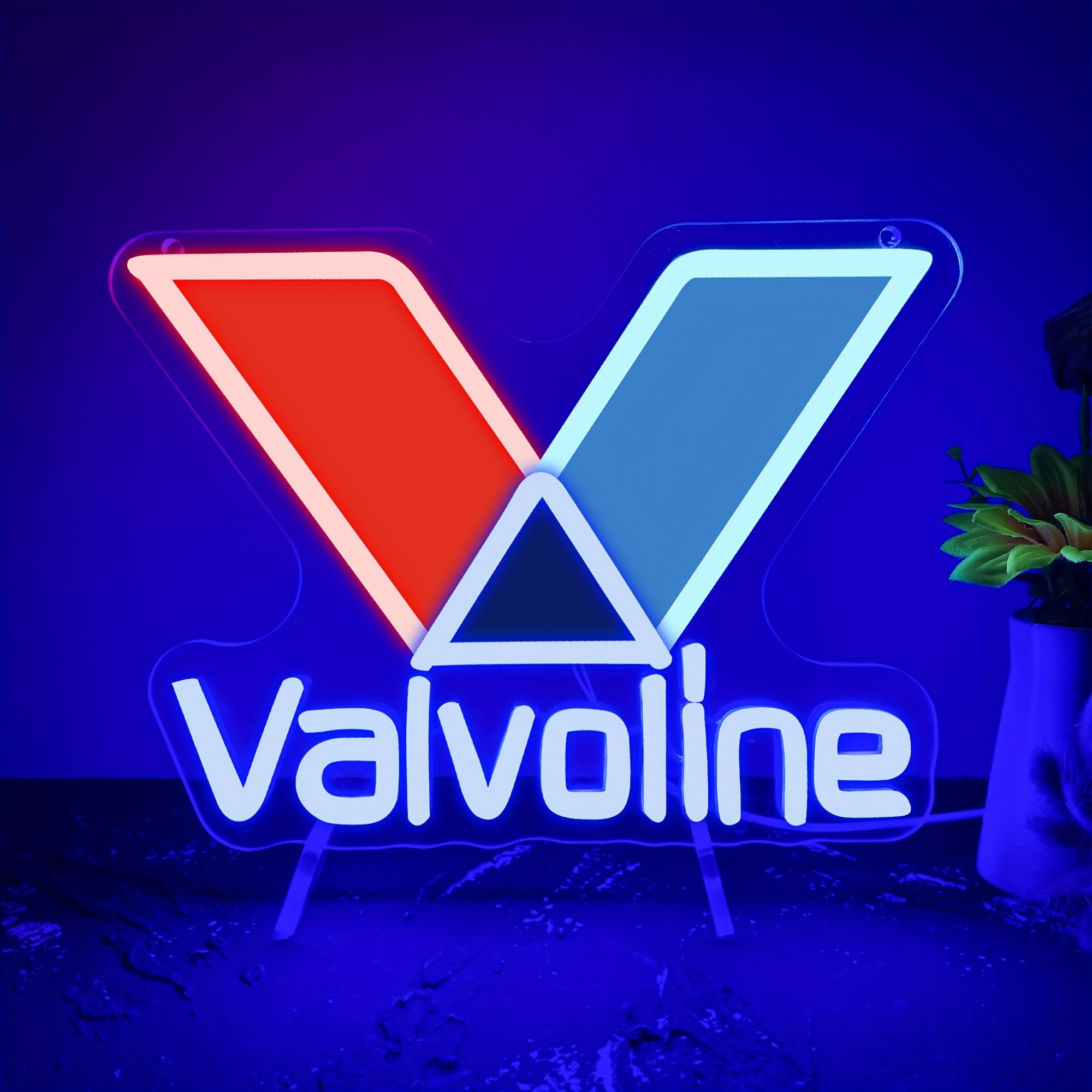 Valvoline エンジンオイル ネオンサイン ガソリンス - Smart Home Poster のレビューと価格