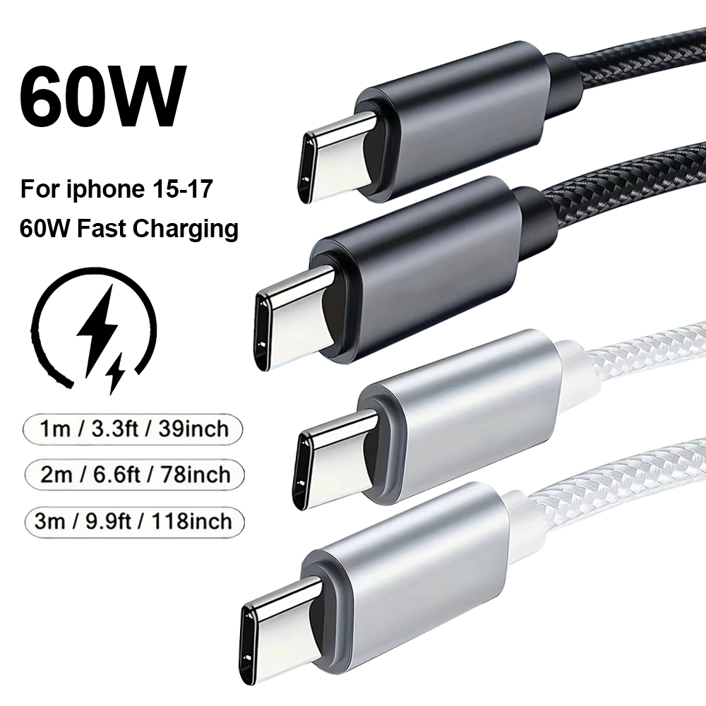 60W編組USB Cケーブル 1m 2m 3m 家庭用マルチ - Smart Home Samsung のレビューと価格