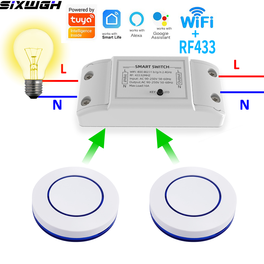 16A WiFi Tuya スマートスイッチ ワイヤレスリモ - Smart Ir Remote Controller のレビューと価格