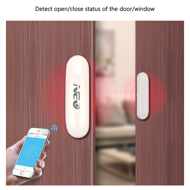 インテリジェントワイヤレスドア磁気検出器アラーム Tuya  - Door Window Sensor のレビューと価格