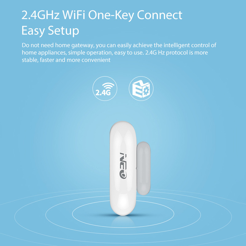 インテリジェントワイヤレスドア磁気検出器アラーム Tuya  - Door Window Sensor のレビューと価格