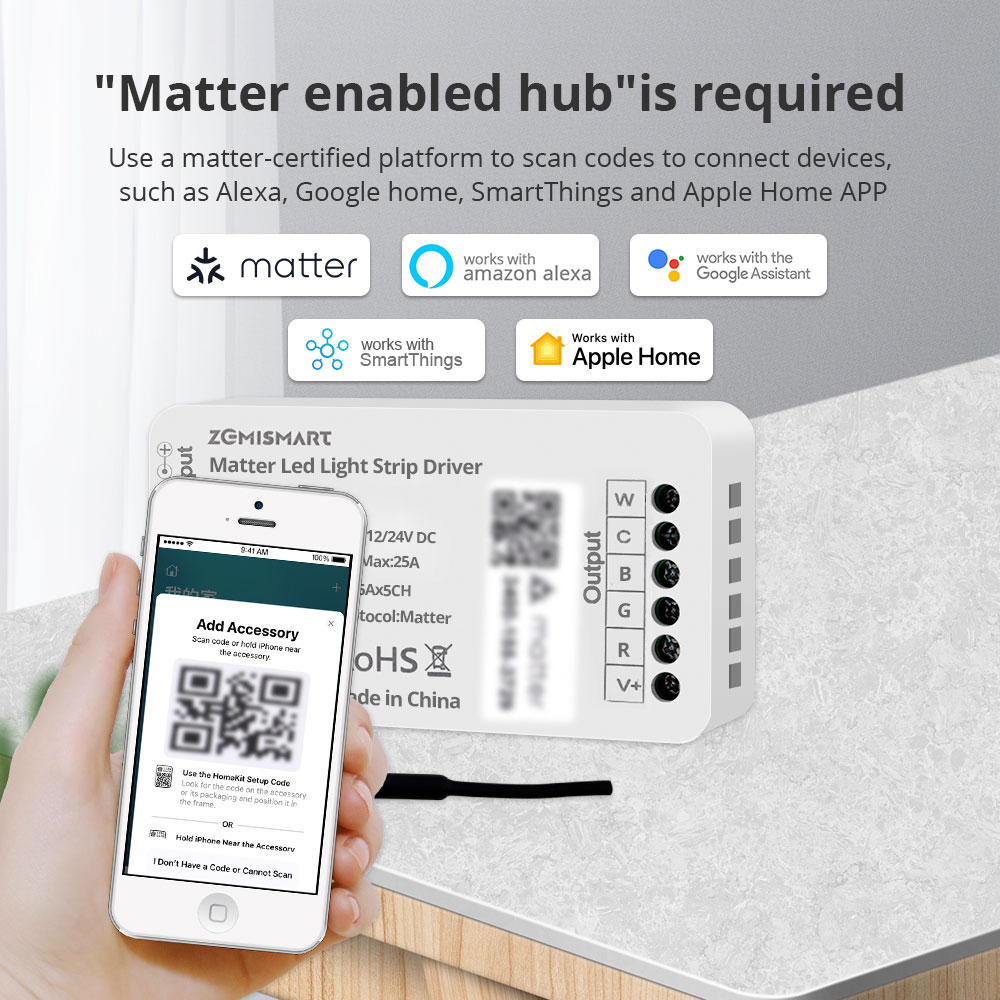 Zemismart Matter LEDライトストリップドラ - Alexa Compatible Bulb のレビューと価格