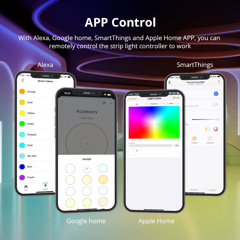 Zemismart Matter LEDライトストリップドラ - Alexa Compatible Bulb のレビューと価格