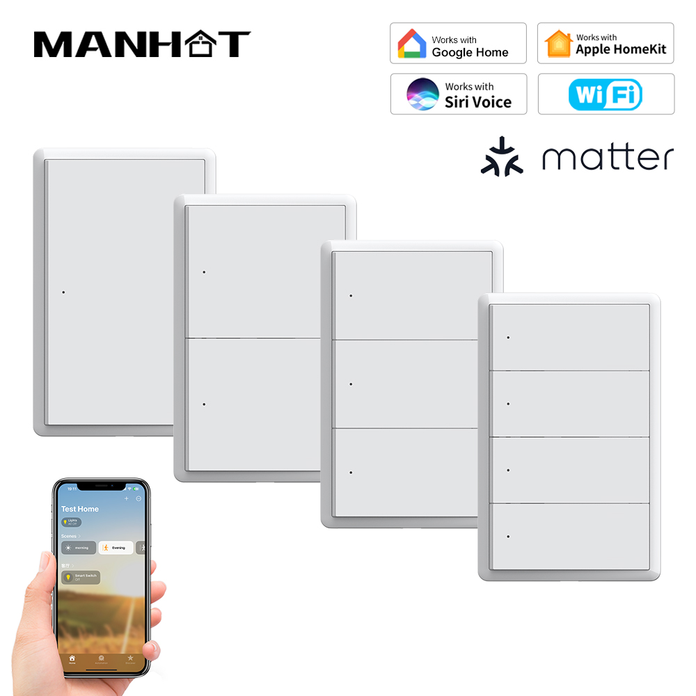 MANHOT ホームキット WiFi スマートスイッチ ニュ - Smart Home Switch のレビューと価格