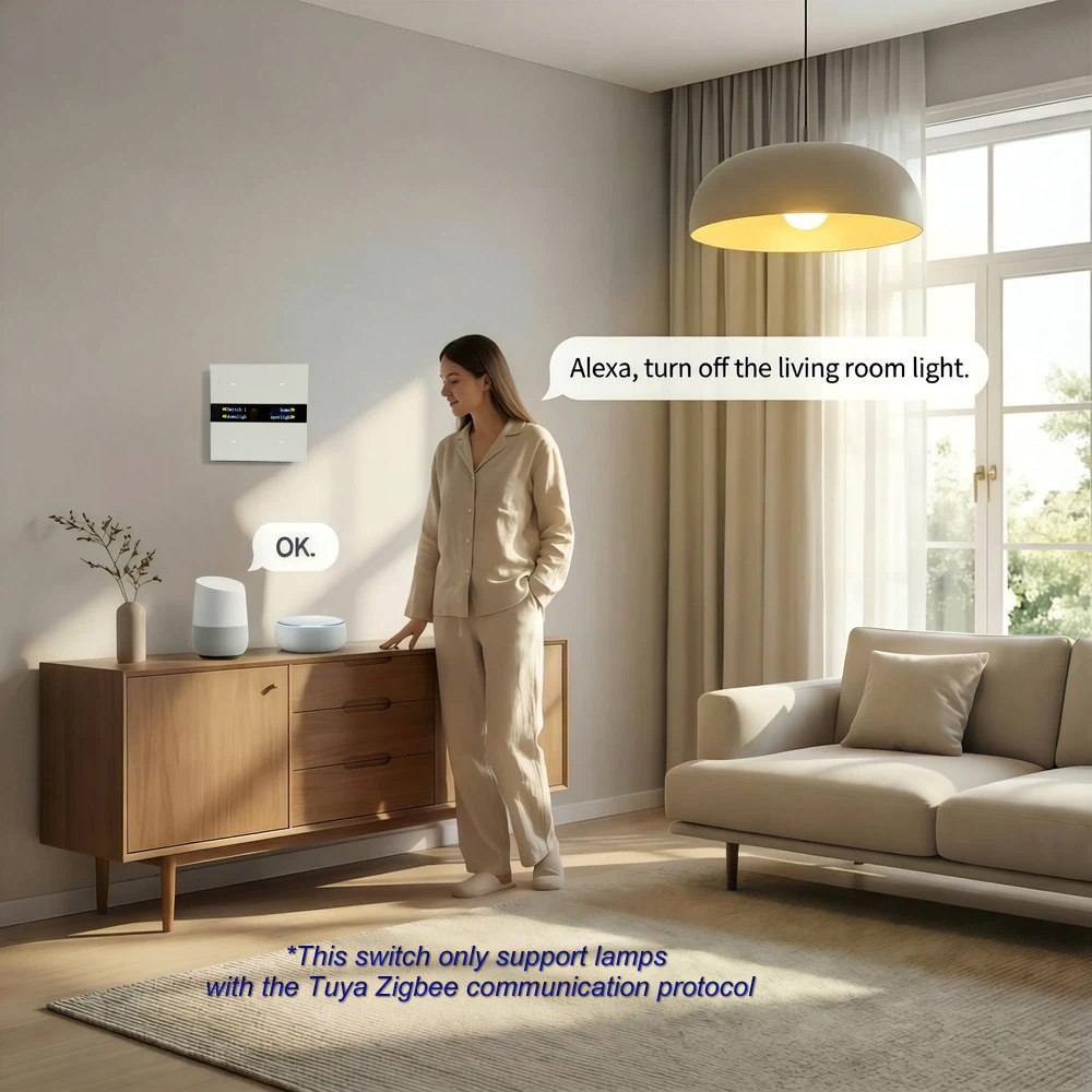 M8 Pro Zigbeeスマートスイッチパネル 4連 Tu - Smart Home Panel のレビューと価格