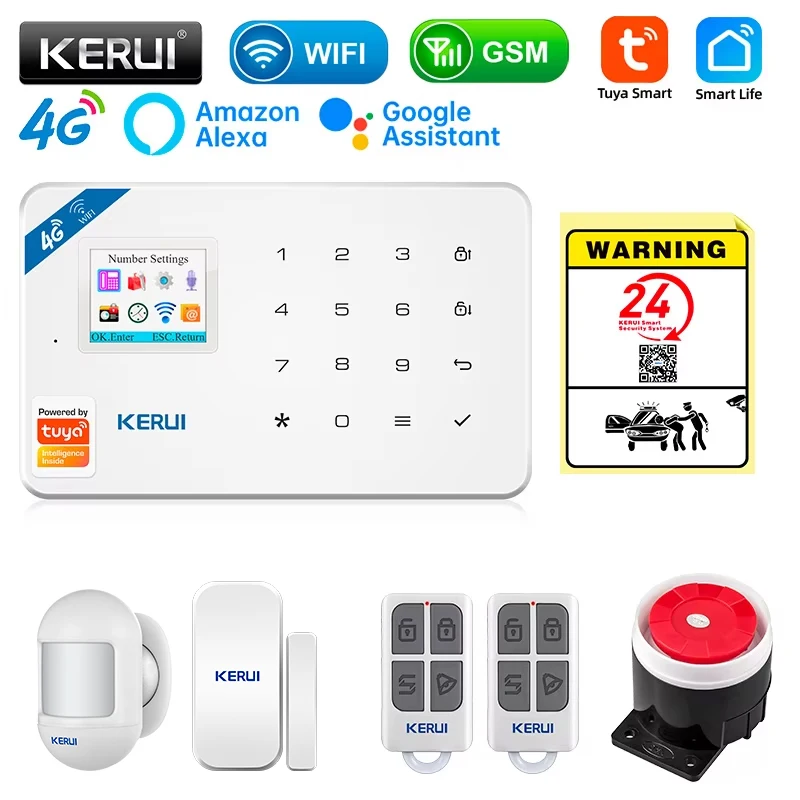 KERUI セキュリティ警報システムキット W184 4G  - Smart Home Ecosystems のレビューと価格
