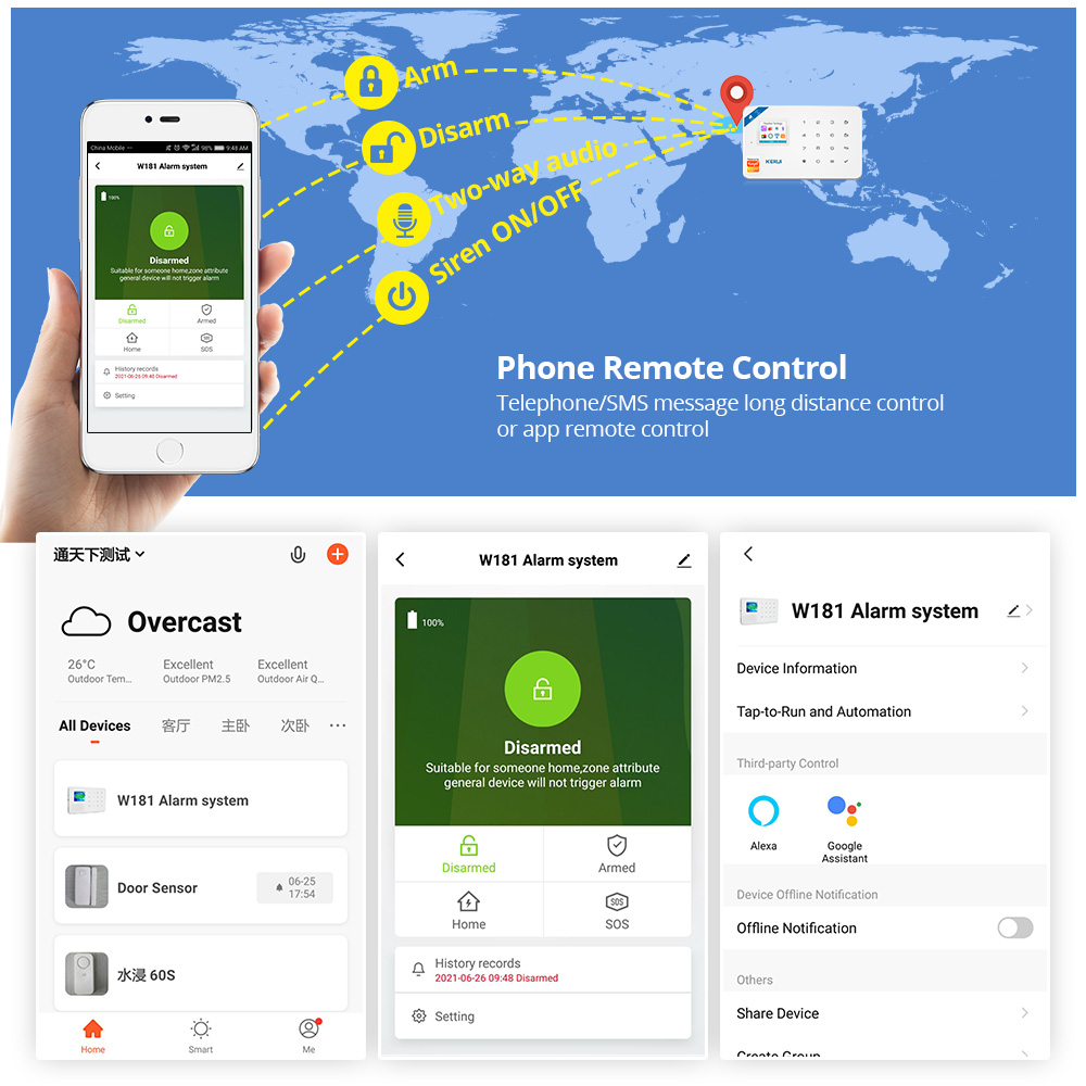 KERUI セキュリティ警報システムキット W184 4G  - Smart Home Ecosystems のレビューと価格