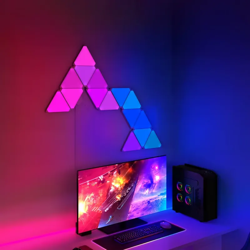 Banqcn 三角形LEDゲーミングセットアップRGBウォー - Smart Home Panel のレビューと価格